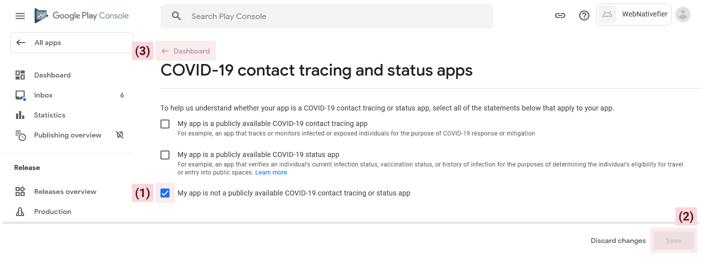 COVID-19 contact tracing and status apps