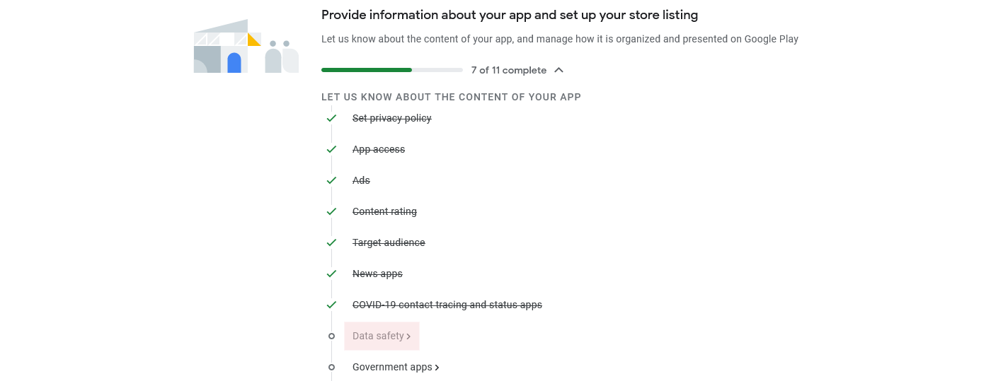 Start data safety task