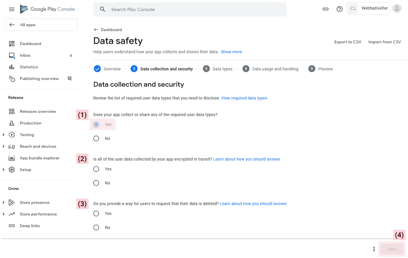 Data collection and security